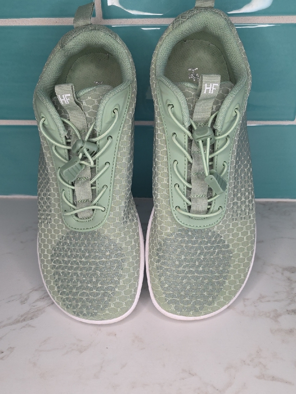 HF Light Green Women's Lightweight Hiking  Shoes